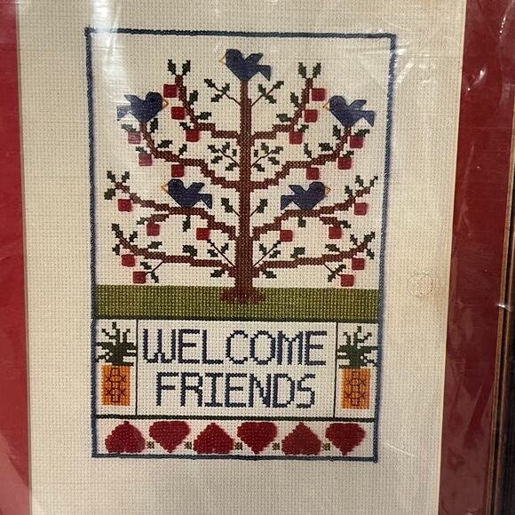 Bucilla Friendship Tree Welcome Friends Counted Bead Embroidery Kit - Picture 5 of 11